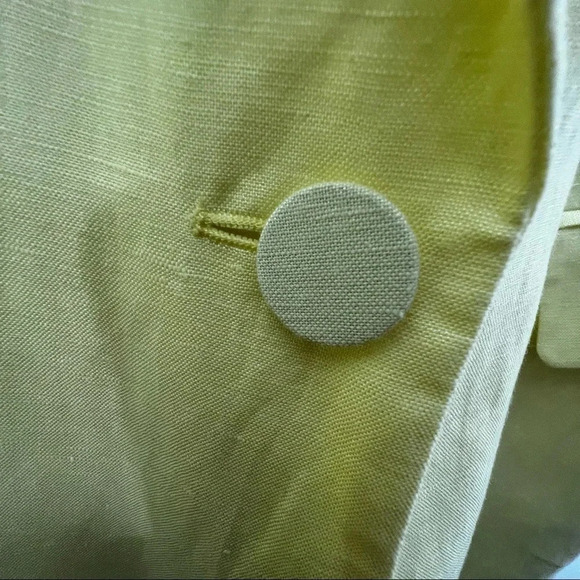 COPY - BARDOT / Revolve Summer Linen Blazer in Sunshine Front Single Button Siz… - Picture 10 of 14